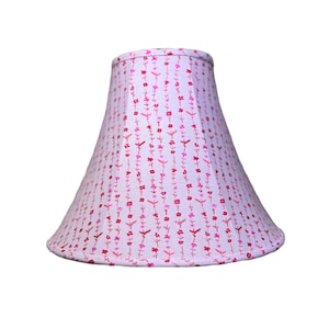Pink Lamp Shade, Floral Lamp Shade, Pink Floral Lamp Shade, Eclectic Lamp Shade