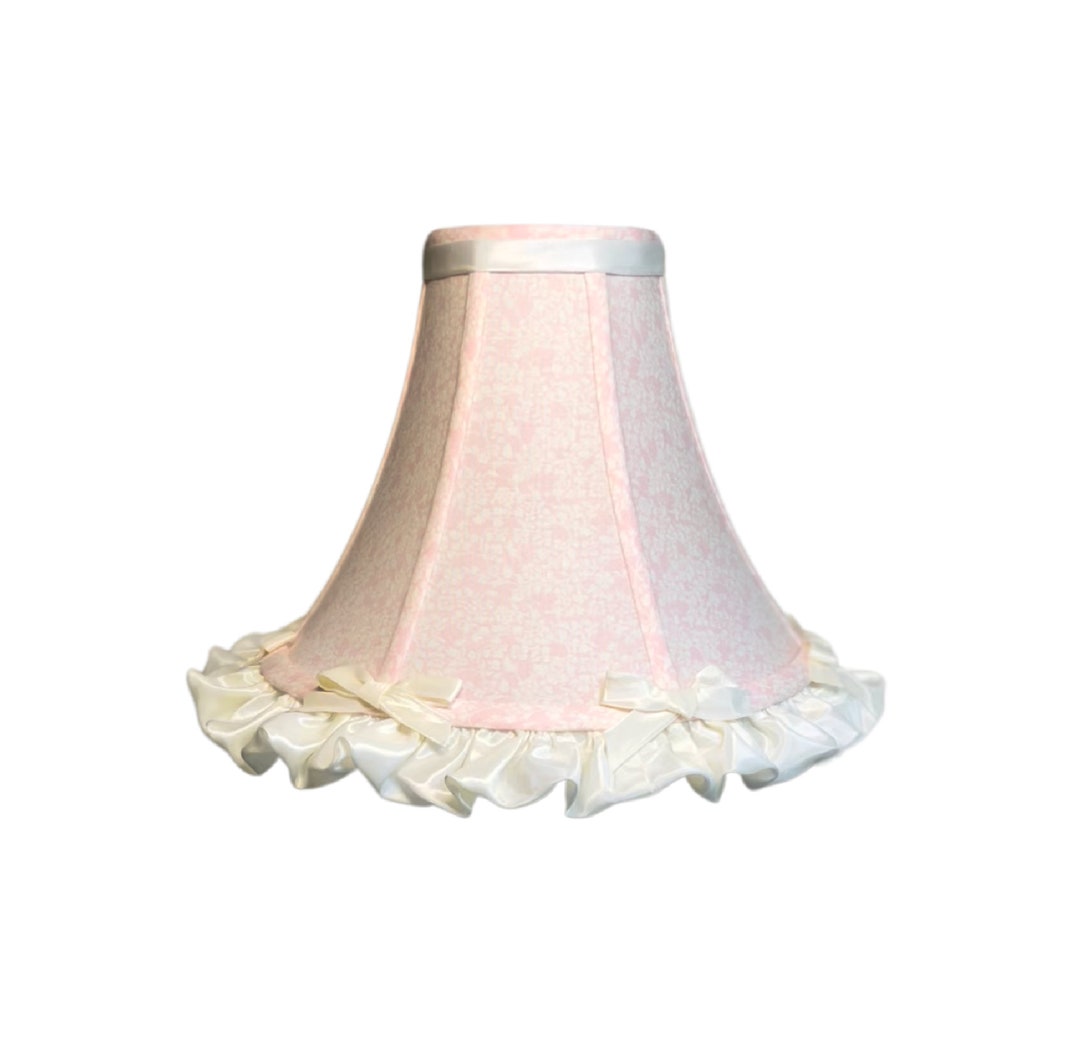 Shabby Chic Lamp Shade Pink Lamp Shade Nursery Lamp Shade Etsy