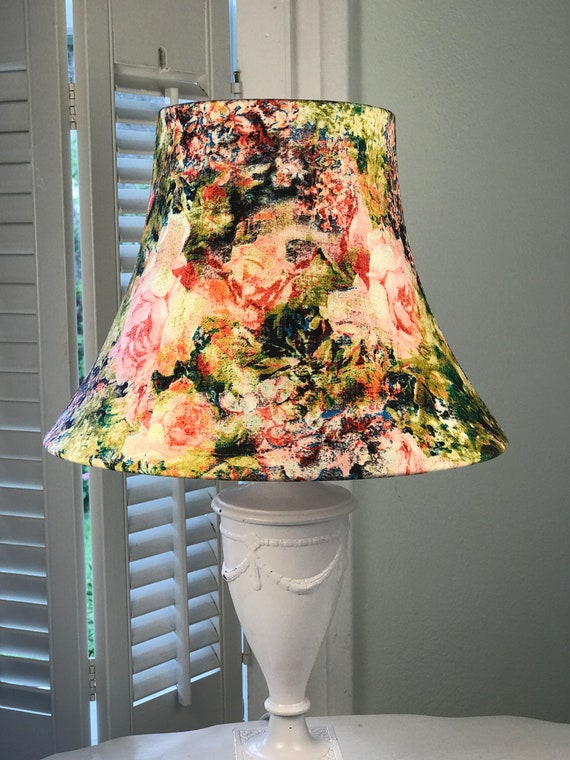 Shabby Chic Lamp Shade Bohemian Boho Fl Eclectic Free Continental Usa