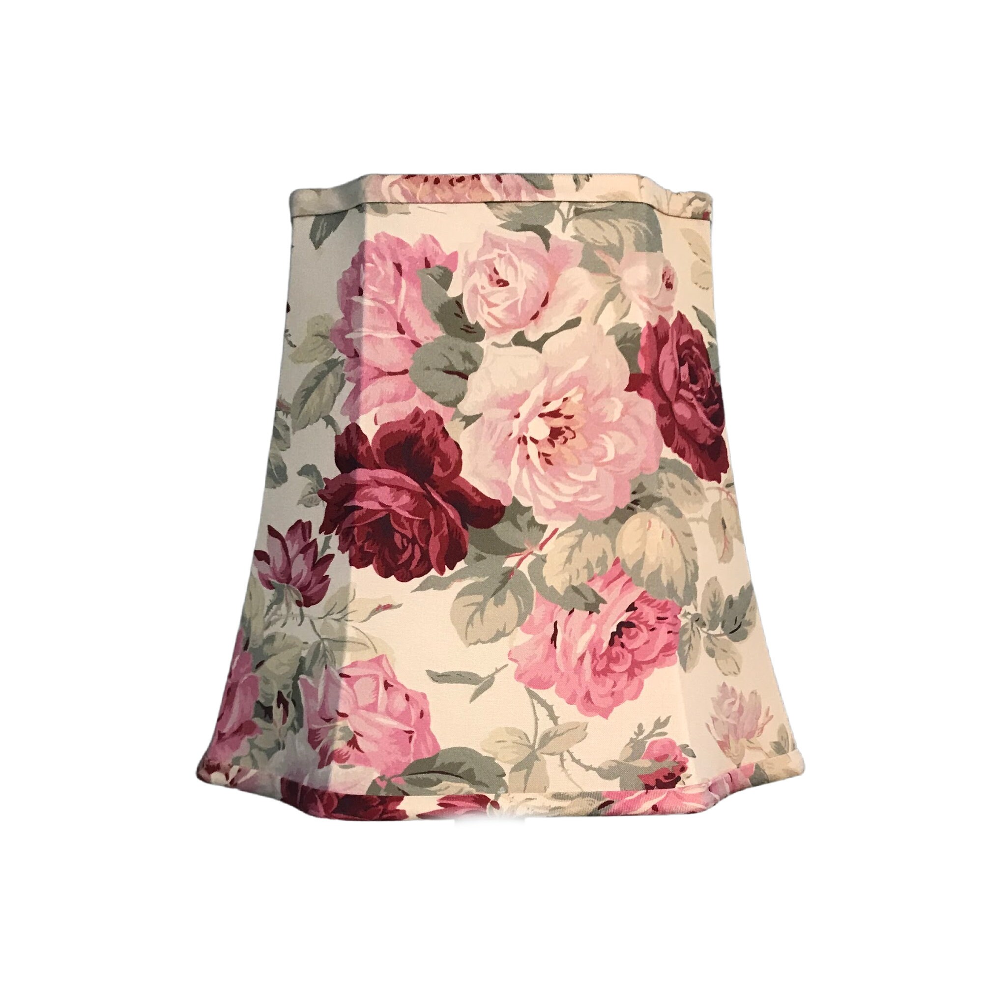 Vintage Rose Lampshade,floral wood shabby chic,light shade,pastels FREE GIFT 