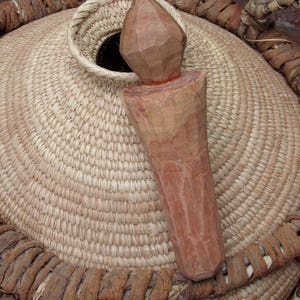 LARGE Namibian Milk Container Coiled Basket by Liina Amantundu Free Shipping 245 Garage image 2