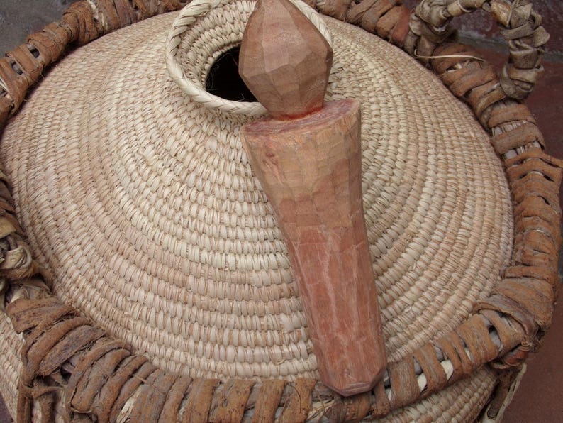 LARGE Namibian Milk Container Coiled Basket by Liina Amantundu Free Shipping 245 Garage image 2