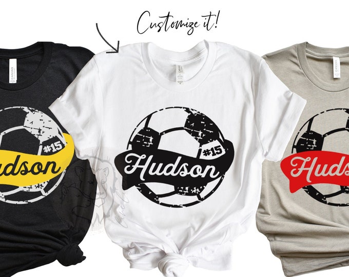 Custom Soccer Shirt Soccer Shirtssoccer Tshirtsoccer Etsy