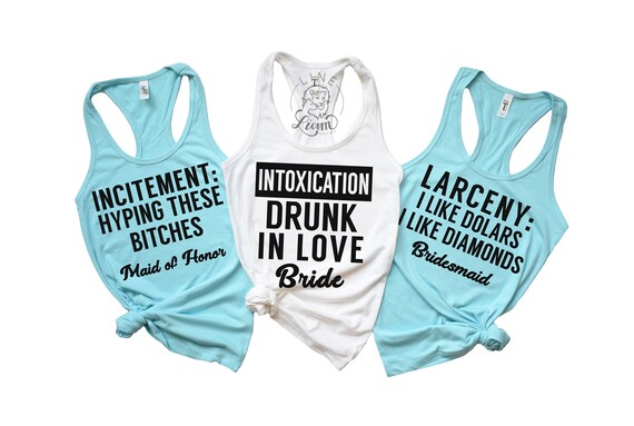 criminal bridesmaid shirts