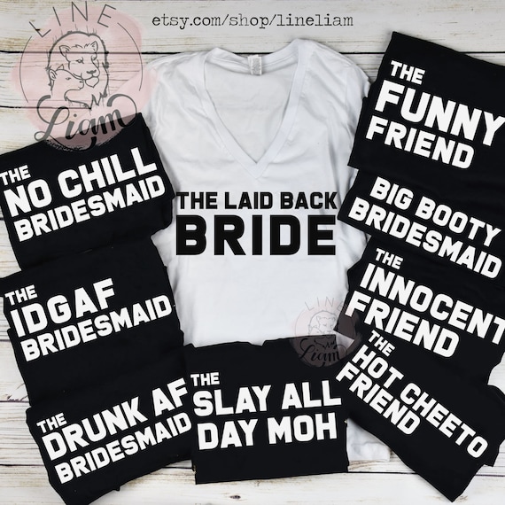bridesmaid squad shirts