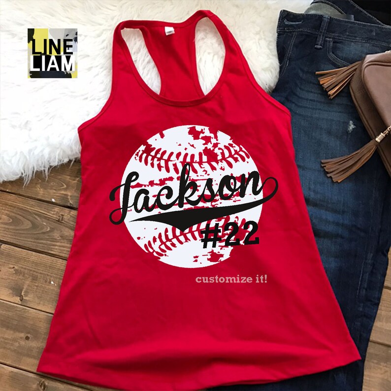 Baseball Mom Shirt Baseball Tank Top Baseball Shirt Custom Etsy