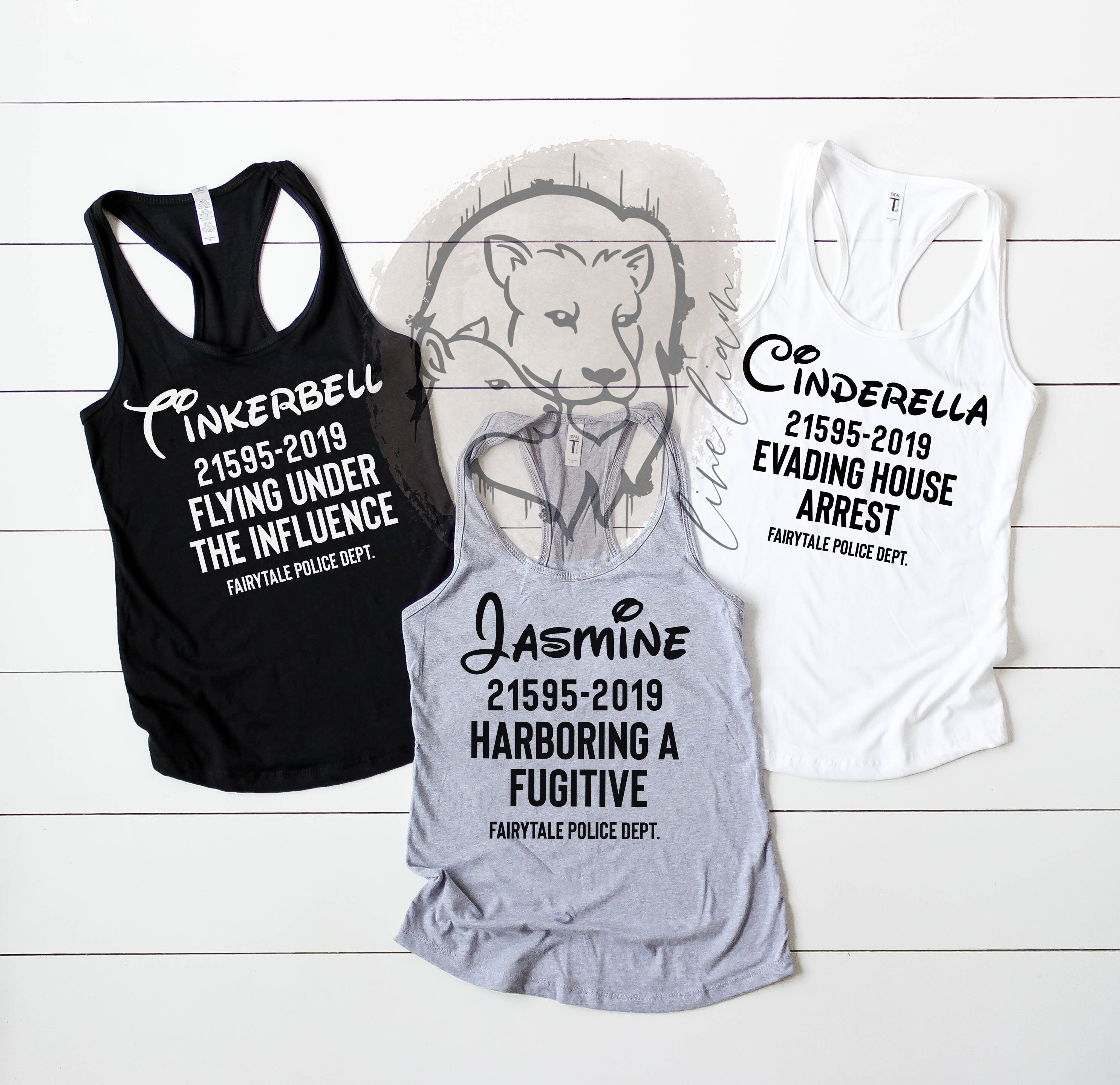 Princess criminals mugshot shirts 