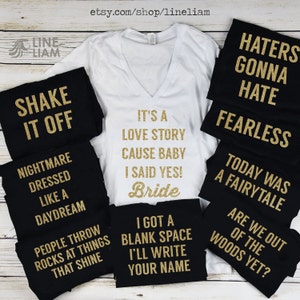 funny bridal party shirts