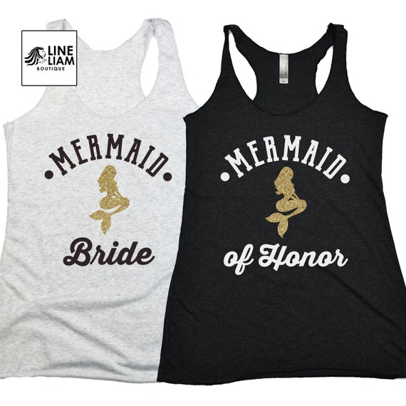 mermaid bridesmaid shirts