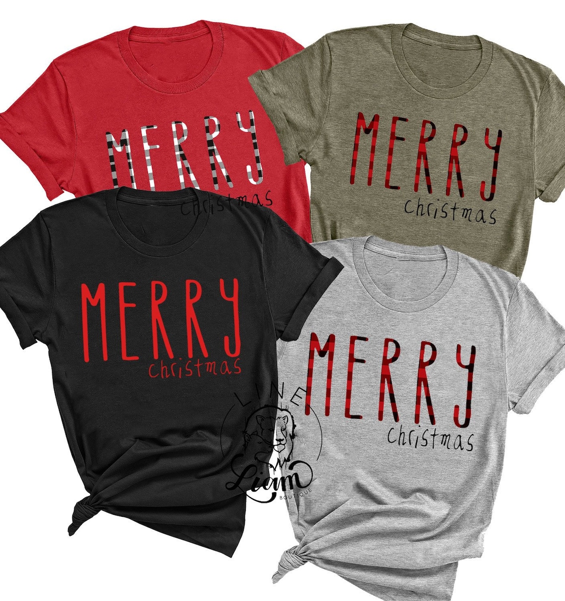Merry and bright womens christmas shirt christmas shirt Etsy