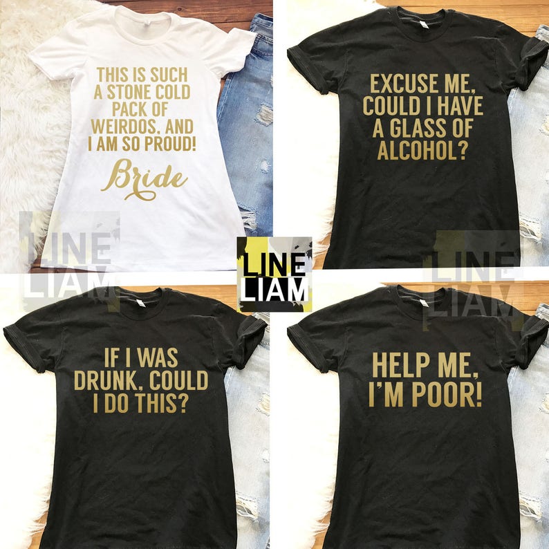 Bridesmaid movie bachelorette shirtsbridesmaid shirts Etsy