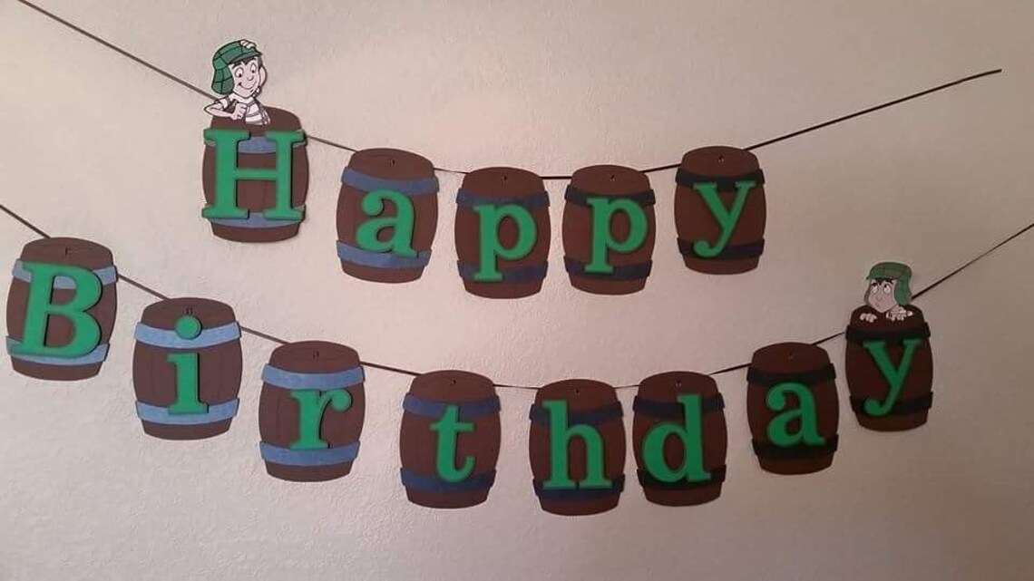 El Chavo Del Ocho Birthday Banner - Etsy