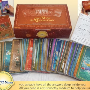 Las 72 cartas con nombres: cartas de la Cábala reveladoras para la autoguía y la adivinación: 72 cartas del oráculo y un folleto detallado, a la venta