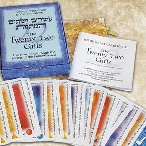 Ein wertvolles Werkzeug zur Führung und Ermächtigung nach den Geheimnissen des hebräischen Alphabets - die Zweiundzwanzig Geschenke Kabbalah Karten