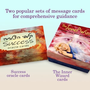 Carte dell'oracolo di successo + le carte del Mago Interiore in un mazzo - Due set popolari di carte messaggio per una guida completa - risparmia 6,50 dollari