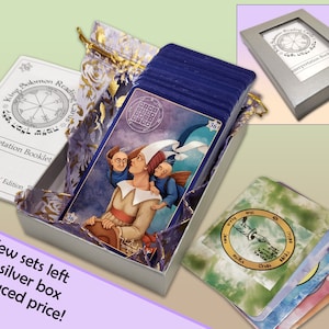 König Salomon Karten als Anleitung & Wahrsagerei - 36 Orakel Karten + 5 Bonus Kabbalistische Amulette - Nur noch wenige Sets von der Original Edition vorhanden!