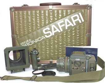 ZENZA BRONICA SQ-A 6 x 6 Classic Film Camera with Zenzanon-S 1:2.8 F=80mm Lens. Limited Edition Safari.