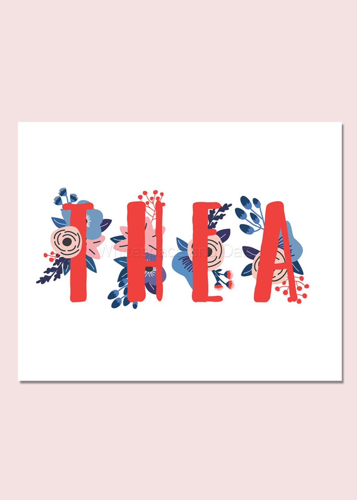 Thea Baby Name Wall Art Thea Baby Name Sign Thea Party Thea Etsy