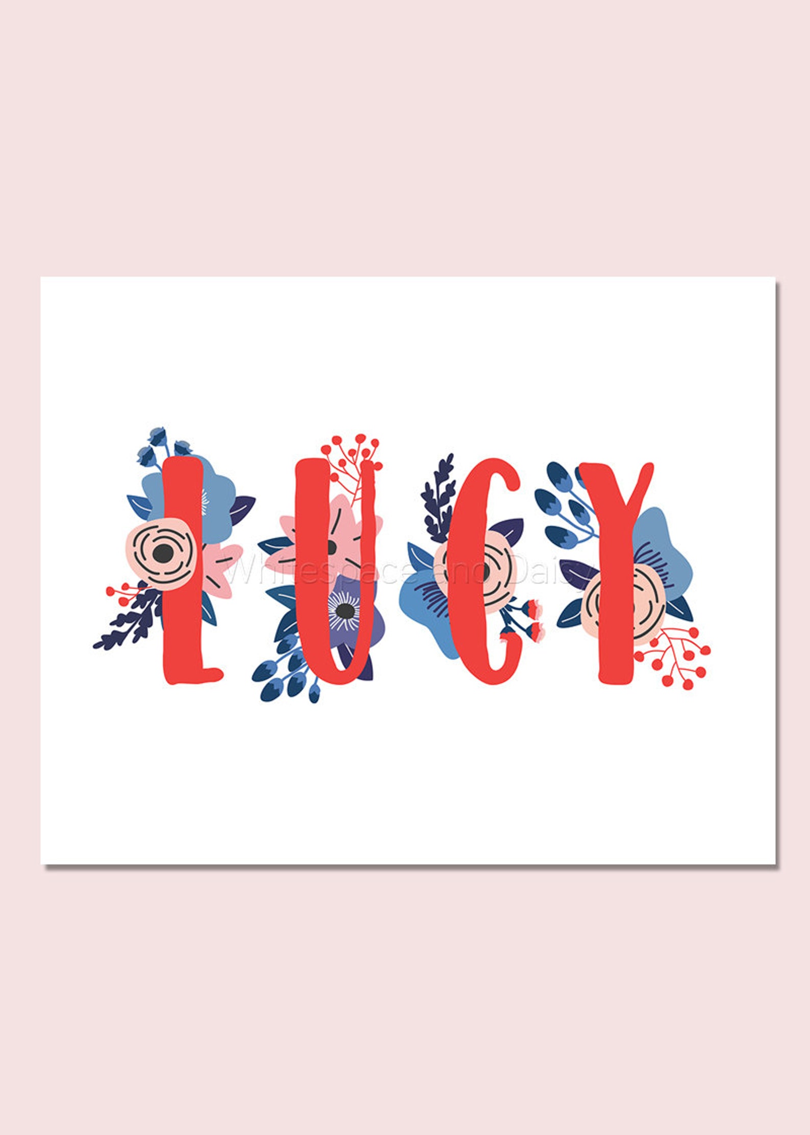 Lucy Baby Name Wall Art Lucy Baby Name Sign Lucy Party Etsy