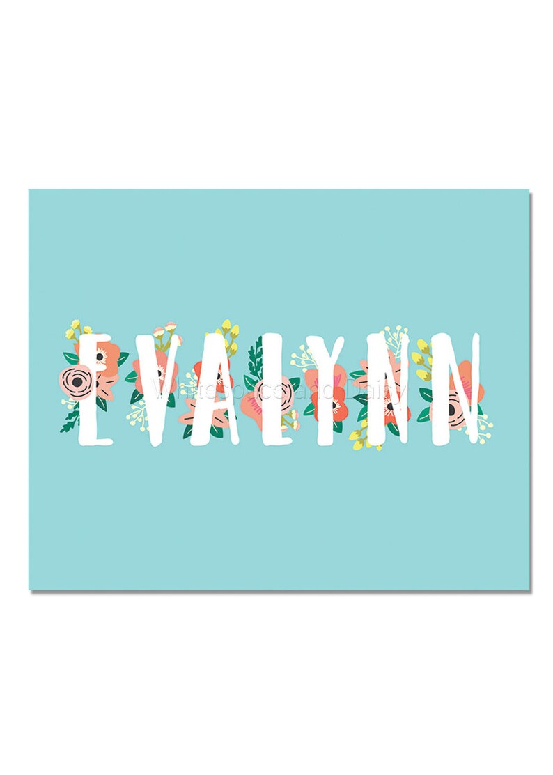 Evalynn Personalized Name Sign Birthday Party Decorations Name Etsy