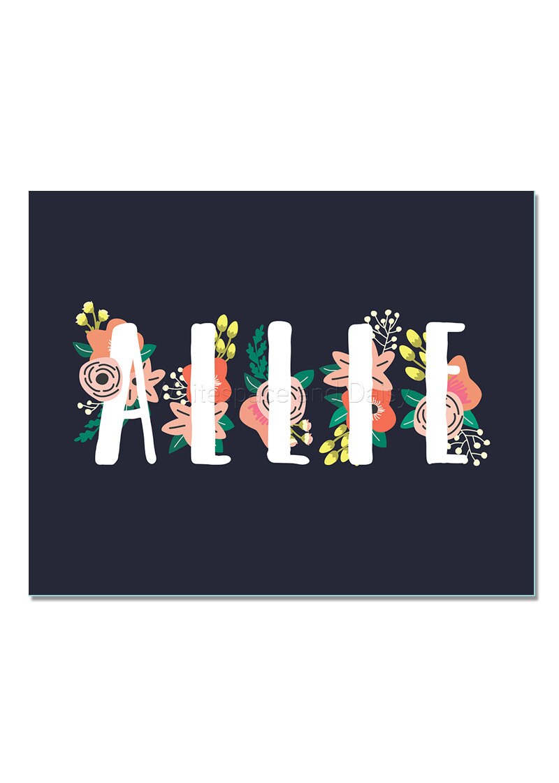 Allie Personalized Name Sign Baby Name Sign Party Party | Etsy