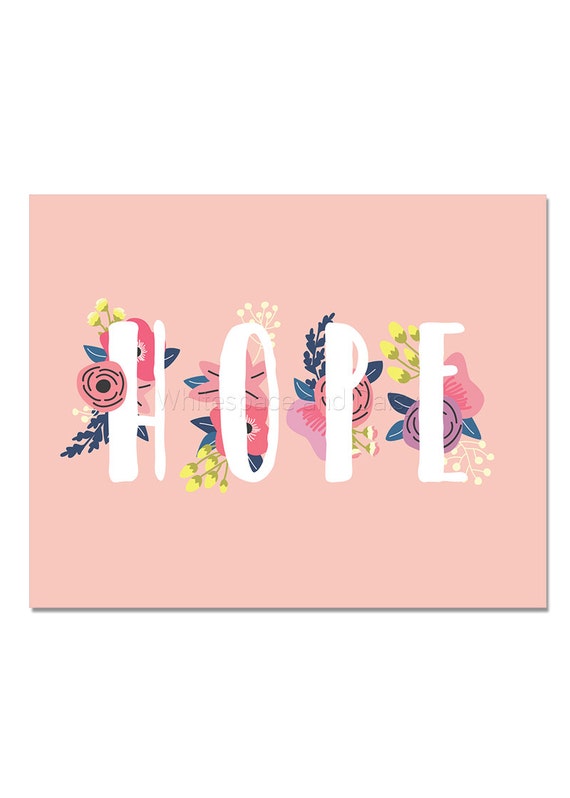 Items similar to Hope Baby Name Wall Art Hope Baby Name Sign Hope Party