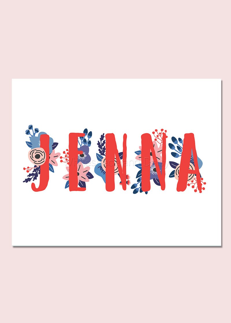 Jenna Personalized Name Sign Printable Name Sign Printable Art Etsy Jenna Personalized Name Sign Printable Name Sign Printable Art Etsy