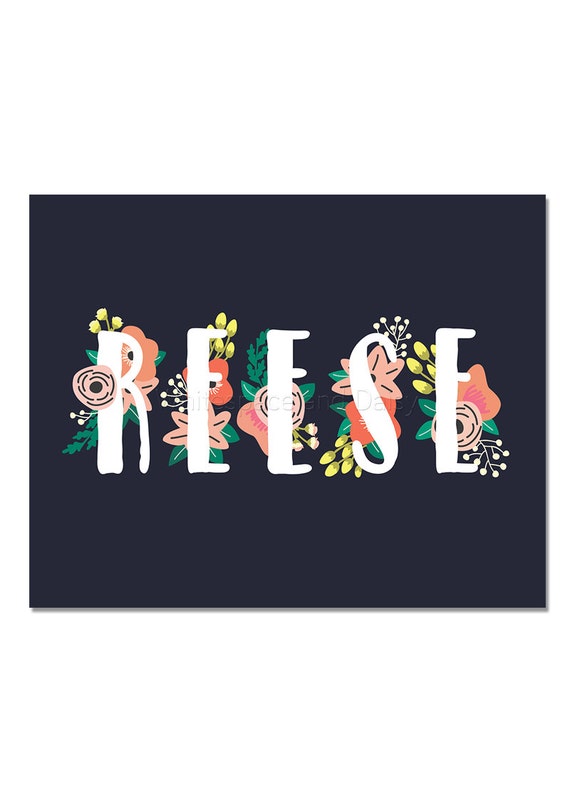 Reese Personalized Name Sign Personalized Baby Gift Nursery Etsy