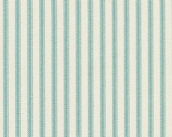 SALE!!! Ticking  Aqua/Pool  Fabric By The Yard