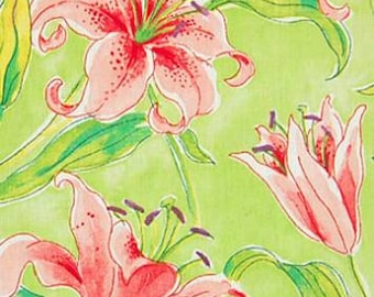 SALE!!!!Waverly Sun & Shade Seaside Lily Keylime,Fabric By The Yard