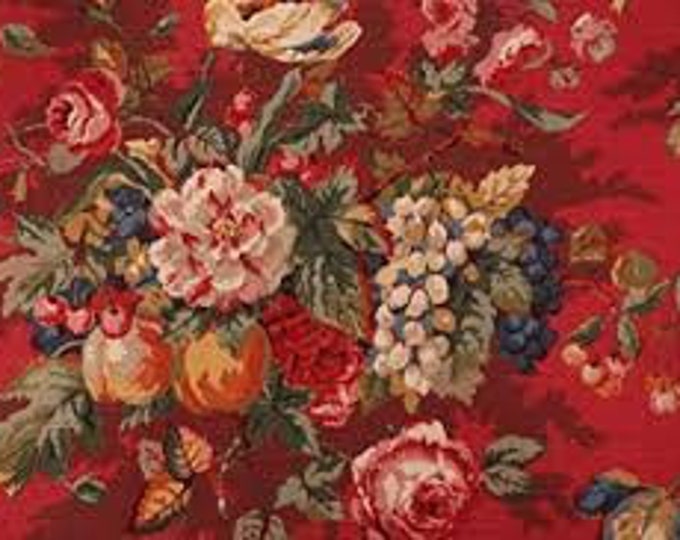 Salep.kaufman Queensland Crimson Fabric by the Yard Etsy