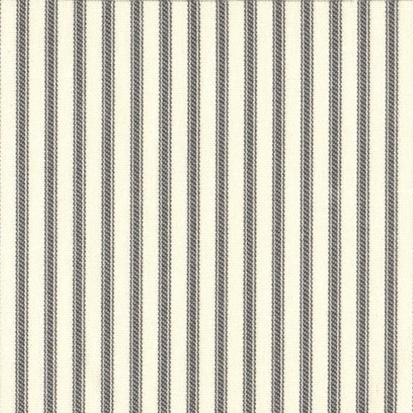 SALE!!!  Ticking Slate Grey, Fabric By The Yard