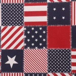 SALE! Starpatch Americana Patriot Richloom Solarium Outdoor Fabric By The Yard