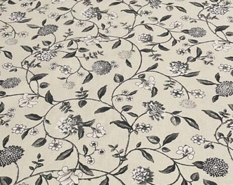 SALE!!! Waverly Nassau Vine Onyx Fabric By The Yard-This listing is for 3/4 yard cut!