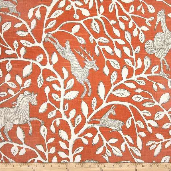 SALE!!!! Pantheon Persimmon Fabric by the Yard
