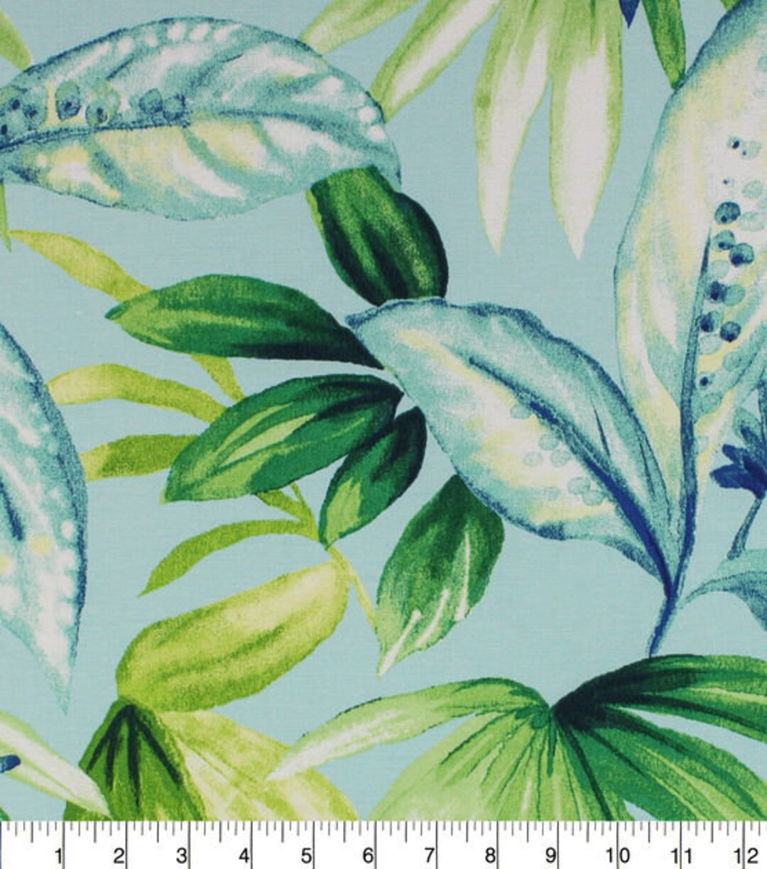 SALE Seneca Aqua Solarium Outdoor Fabric by the Yard Etsy