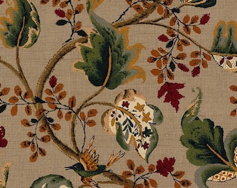 WOW 30 OFF SALE!!!! Schumacher  Fox Hollow  Multi On Flannel Color 2639641  ,Fabric By The Yard, 50% off list price