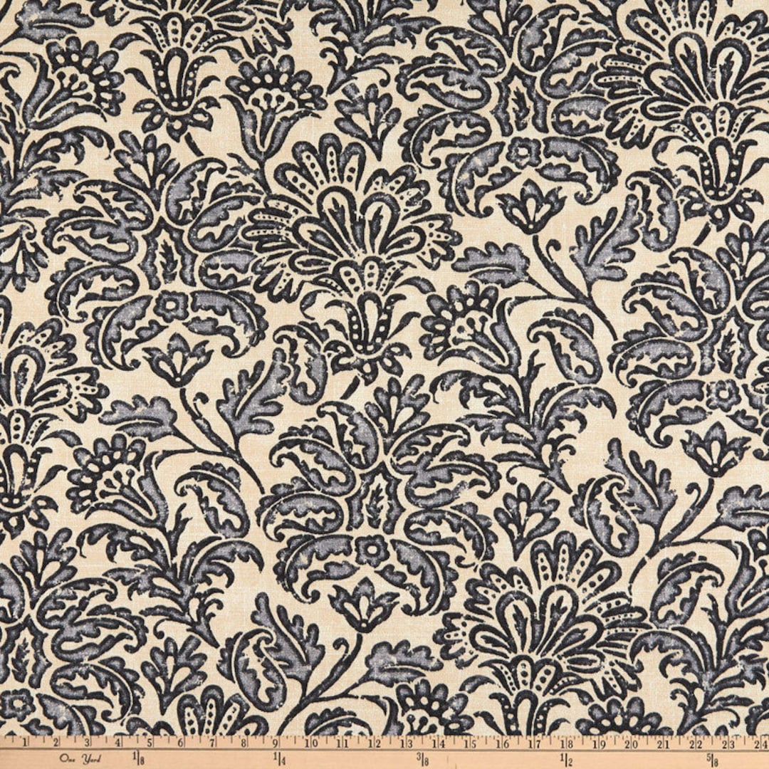 SALE !!!tommy Bahama,batiking Noir Outdoor Fabric, Fabric by the Yard ...