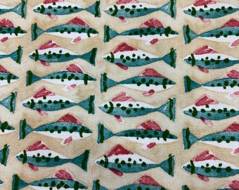 SALE!!!!Waverly Aquatic Life Green/Beige,Fabric By The Yard