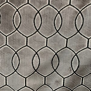 SALE!!! Richloom Velvet Caro Graphite -This Listing is for 1 1/2 yard cut!!!