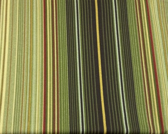 SALE!!!!Waverly Sun & Shade Serene Stripe Green,Fabric By The Yard