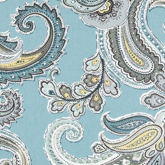 SALE!!! Robert Allen Global Paisley, Rain, Fabric by the Yard - Etsy
