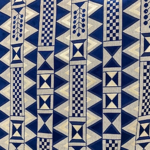 SALE!!! Clarence House,Cut Velvet Ikat Navy
