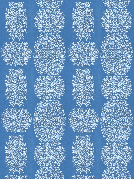 SALE!!!FABRICUT Indoor/outdoor Beaded Batik Ocean Fabric by the