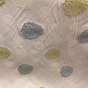 SALE!!! Italian Upholstery Embroidered Chenille