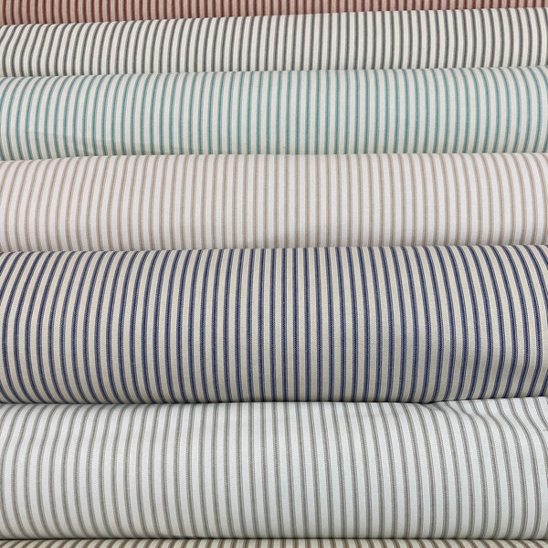 SALE!!,Berlin Ticking  Stripes  10 colors to chose From, Fabric By The Yard