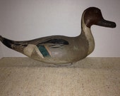 Pair Early 20th Century Canvas Covered Scott Company CA Pintail Duck Working Decoys