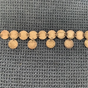 Mid 19th Century Sterling Silver 15 Dime Love Token Bracelet