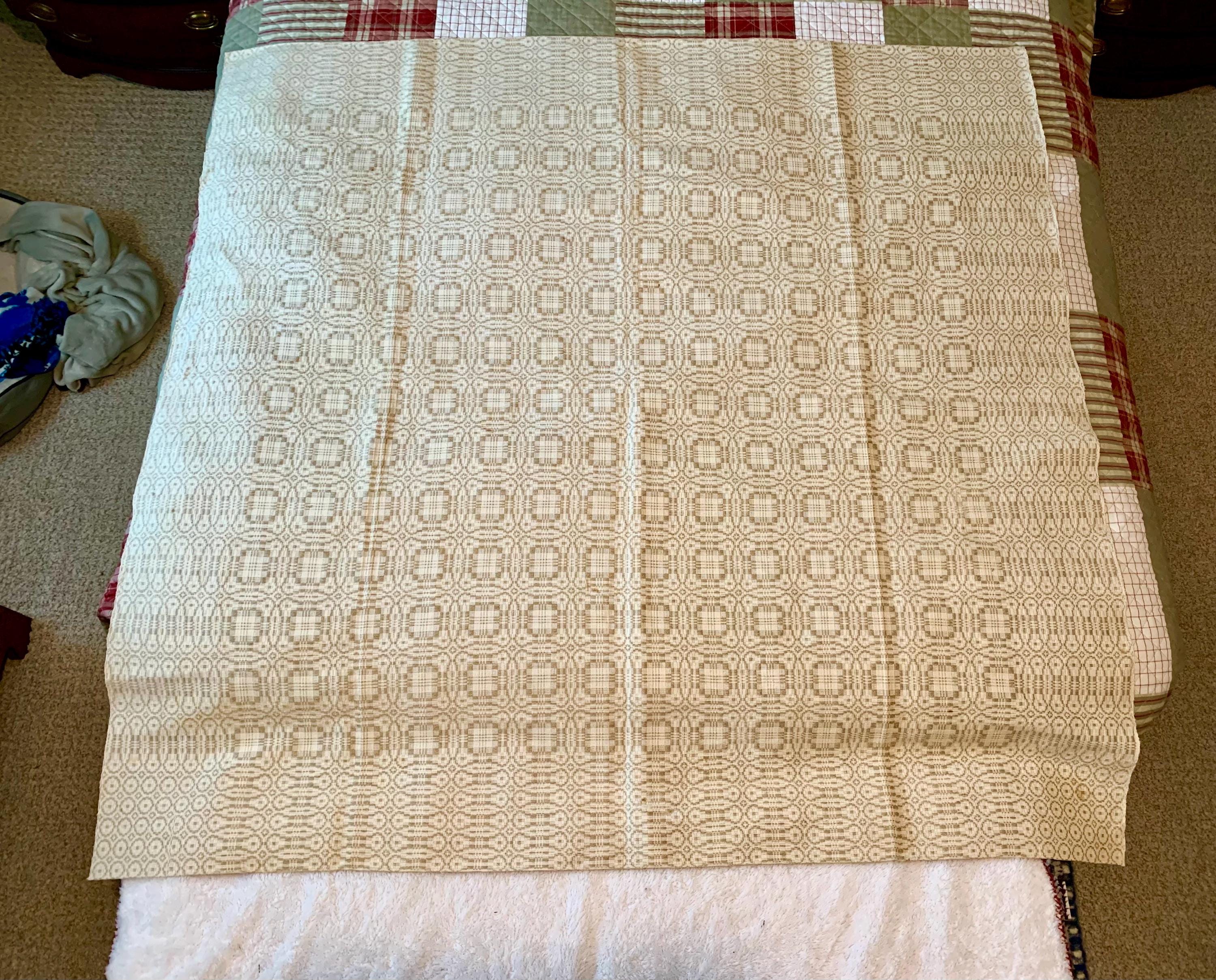 19th Century Woven Coverlet.