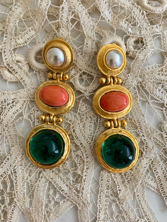 Vintage Deanna Hamro Drop Earrings